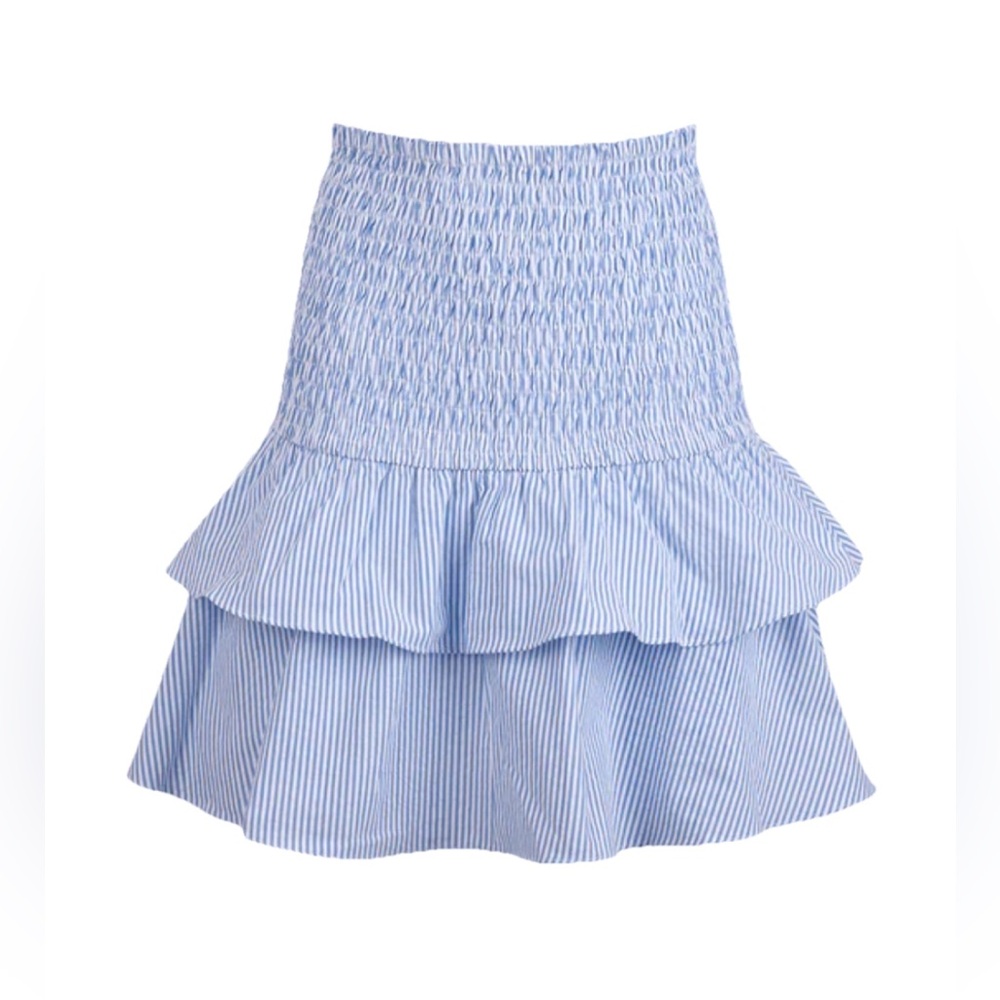 Gianni Bini Tiered Linen Blend Skirt